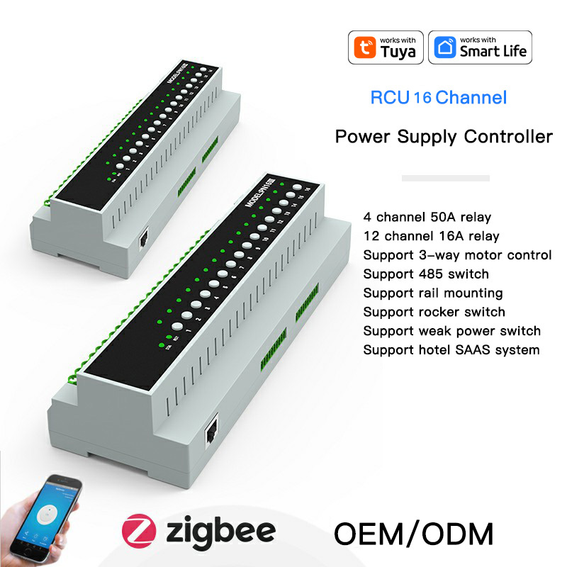 Smart Relay Tuya - RSH Tuya ZigBee 16 Channel 16A