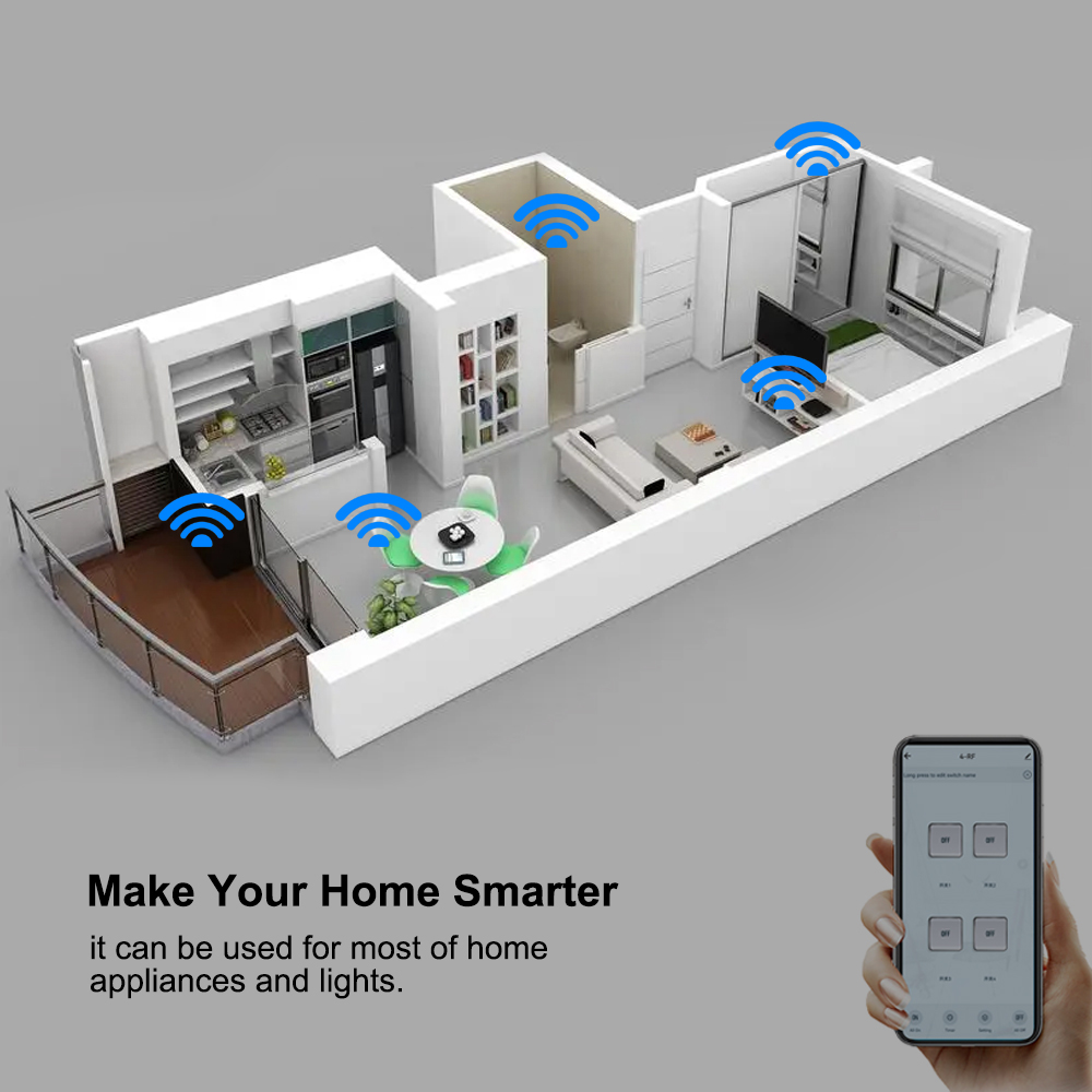 Smart Tuya Switch 4CH Relay Mo - Tuya 4 Channel review and price