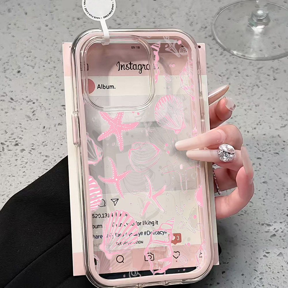 Summer Pink Seashell Clear Pho - Shelly review and price