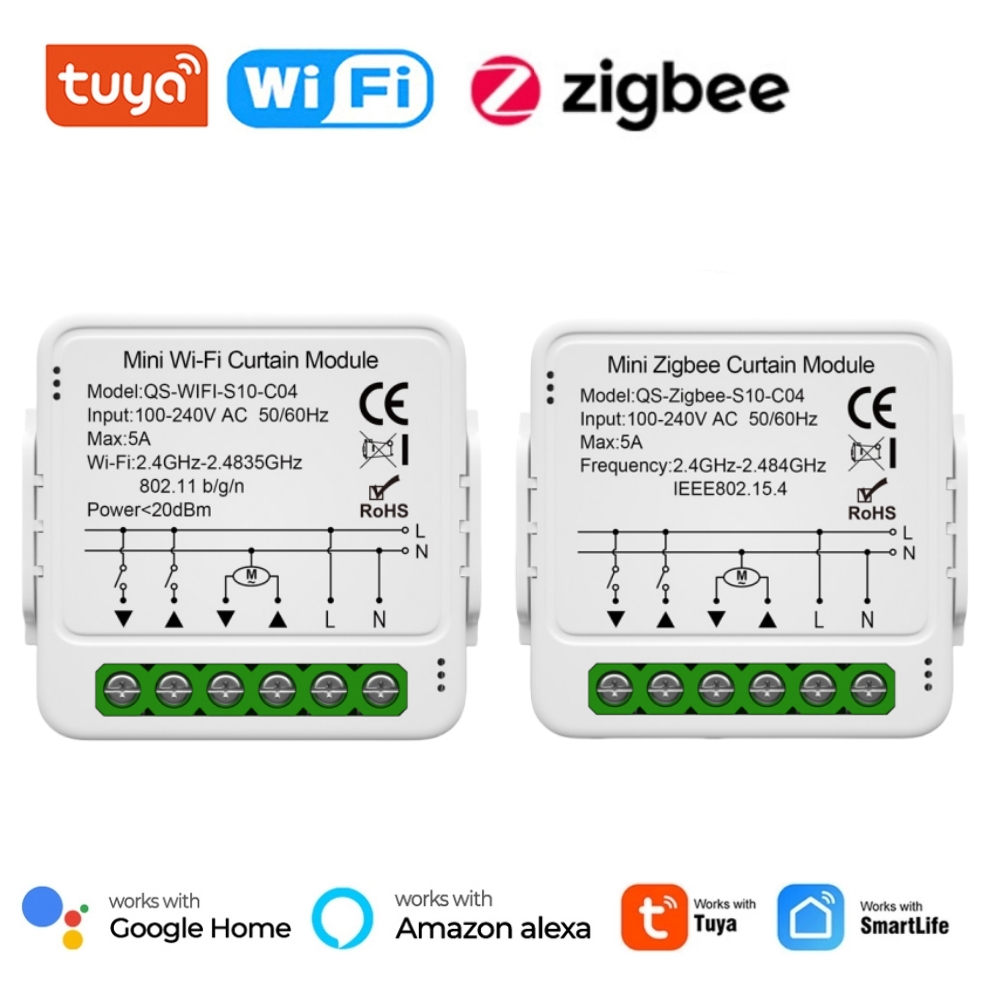 Tuya WiFi Zigbee Smart Curtain - Tuya 4 Channel review and price