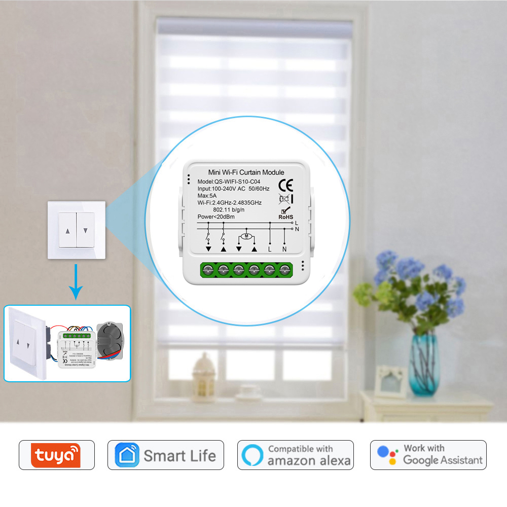 Tuya WiFi Zigbee Smart Curtain - Tuya 4 Channel review and price